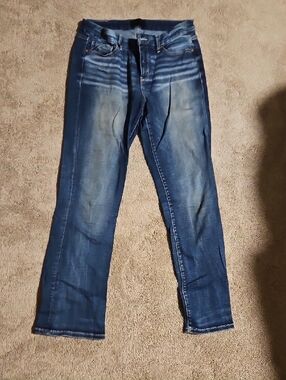 Buckle Black Dark Blue and Light Blue Two-Tone Denim Jeans